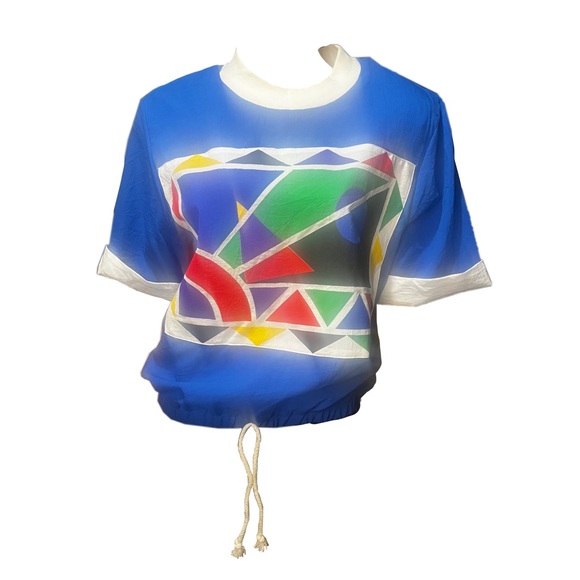 Vintage Teddi Sport Geometric oversized 90s Athleisure - Picture 2 of 7